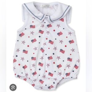 NWT Kissy Kissy Star Spangled Bubble Romper (3-6 months)